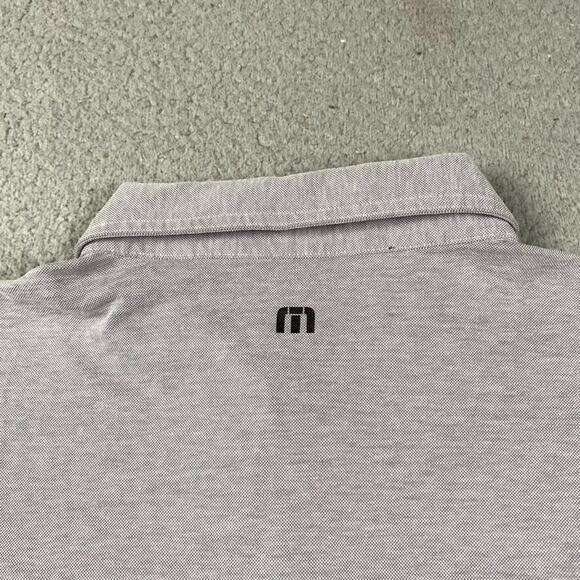 Travis Mathew Golf Polo Shirt Men's Large Gray Black Colorblock - Picture 10 of 12